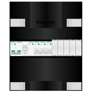 Schneider groepenkast 1 fase met 3 groepen ADV23004H1