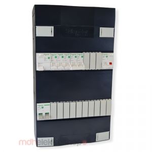 Schneider groepenkast 1 fase met 3 groepen + aardlekautomaat en fornuisgroep ADVA11234FH1
