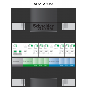 Schneider groepenkast 1 fase met 6 groepen ADV23234H1