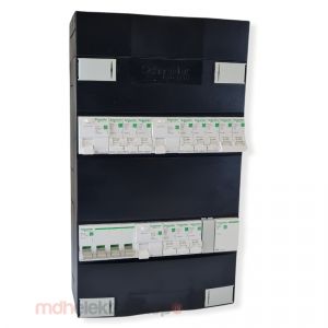 Schneider groepenkast 3 fase met 9 groepen + fornuisgroep en beltrafo ADVG2323234FTH3