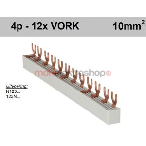 Verdeelkam 4f vork 12mod 18mm M6