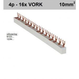 Verdeelkam 4f vork 16mod 18mm M6