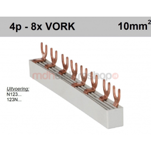 Verdeelkam 4f vork 8mod 18mm M6