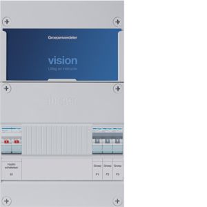 Groepenkast Hager | 3 Groepen 3 x Lichtgroepen | 1 Fase | VKG003A