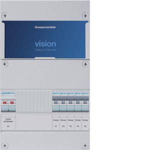 Groepenkast Hager | 5 Groepen 5 x Lichtgroepen | 1 Fase | VKG005A