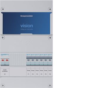 Groepenkast Hager | 6 Groepen 6 x Lichtgroepen | 1 Fase | VKG006A