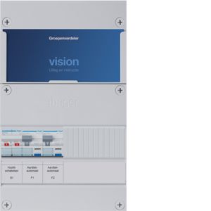 Groepenkast Hager | 2 Groepen 2 x Aardlekautomaten | 1 Fase | VKG020A