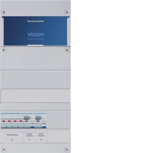 Groepenkast Hager | 2 Groepen 2 x Aardlekautomaten | 3 Fase | VKG020K