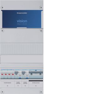 Groepenkast Hager | 3 Groepen  3 x Aardlekautomaten | 3 Fase | VKG020K-B