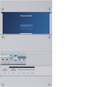 Groepenkast Hager | 2 Groepen 2 x Lichtgroepen | 1 Fase | VKG200A