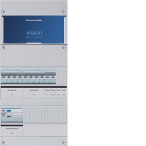 Groepenkast Hager | 4 Groepen 2 x Lichtgroepen 2 x Krachtgroepen | 3 Fase | VKG200U-KK