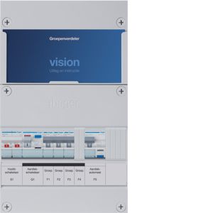 Groepenkast Hager | 4 Groepen 4 x Lichtgroepen | 1 Fase | VKG310A