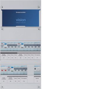 Groepenkast Hager | 10 Groepen 8 x Lichtgroepen 2 x Fornuisgroepen 1 x Beltransformator | 1 Fase | VKG323E-FFT