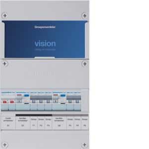 Groepenkast Hager | 5 Groepen 5 x Lichtgroepen | 1 Fase | VKG32B