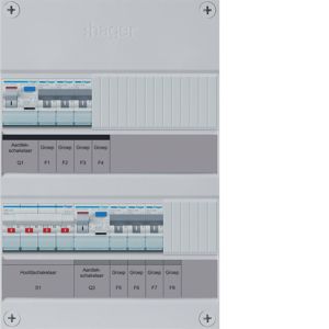 Groepenkast Hager | 6 x Groepen | 3 Fase | VKZ330L