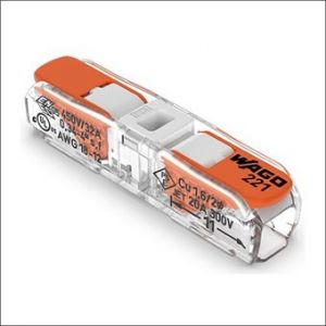 WAGO 221-2401 DOORVOERCONNECTOR MET HENDEL V