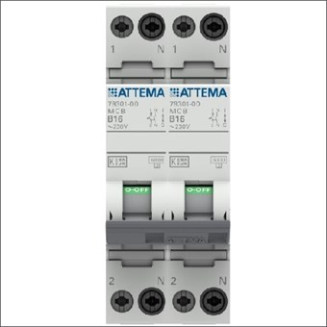 ATTEMA AT90206 FORNUISGROEP 1P+N 16A B-KAR