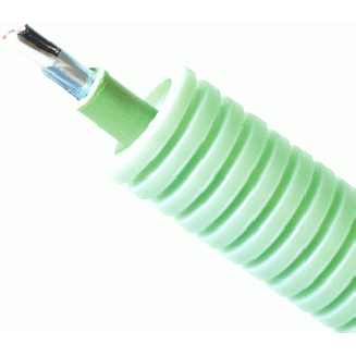 Pipelife flexbuis 16mm / Signaal- /telefoonkabel groen 2x2x0.8mm² / 100 meter