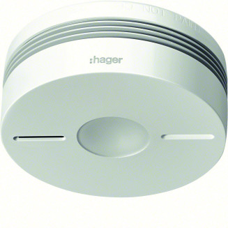 HAGER TG550A | Optische rookmelder met lithium batterij (10 jaar), koppelbaar | TG550A