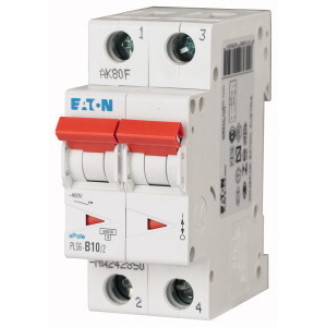 Eaton installatieautomaat / 1-polig + nul, B10A / PLS6-B10/2-MW / 242850