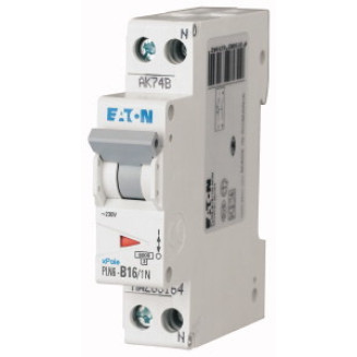 Eaton installatieautomaat / 1-polig + nul, C16A / PLN6-C16/1N-MW / 263174