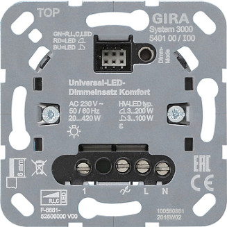 Gira | Tastdimmer universeel LED comfort 3-100W | 540100