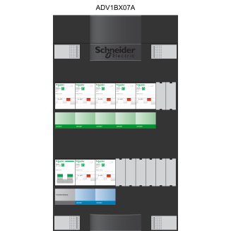 Schneider groepenkast 1 fase met 7 aardlekautomaten ADVAG17000H1