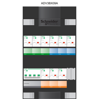 Schneider groepenkast 3 fase met 9 aardlekautomaten ADVAG39000H3