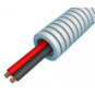 Snelflex flexibele buis 16mm / luidsprekersnoer 2x2,5mm² / rood, zwart / 100 meter