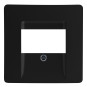 KOPP HK05 - Centraalplaat voor TAE / USB - Mat zwart - 326050004 