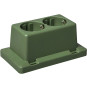 ABB HAF 3611W2-G S - 2-voudige WCD deksel groen voor lasdoos type 3611 S - gerecycled kunststof - 1SPA007160F9220
