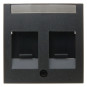 Berker | Centraalplaat modular jack 2-voudig | S.1/B.3/B.7 antraciet | 11811606 