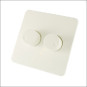 Peha | Centraalplaat + knoppen voor duodimmer | Standaard Glanzend Wit | 80.620.02