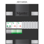 Schneider groepenkast 1 fase met 2 aardlekautomaten ADVA12000H1