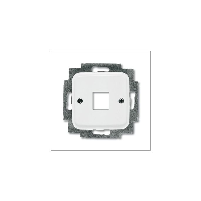 Busch-Jaeger | Afdekplaat voor 1 Modular Jack connector | Reflex SI Alpinwit | 2561-214