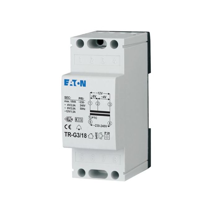 EATON TR-G3/18 - Beltransformator 4-8-12V 2.0/2.0/1.5A - 272483