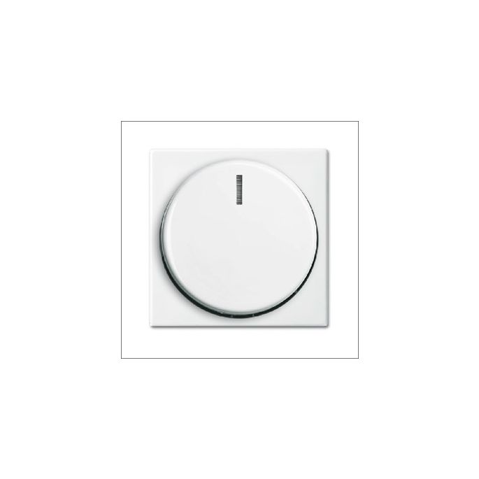 Busch-Jaeger | Dimmerknop draai/druk | Busch Balance SI Glanzend Wit | 2115-914