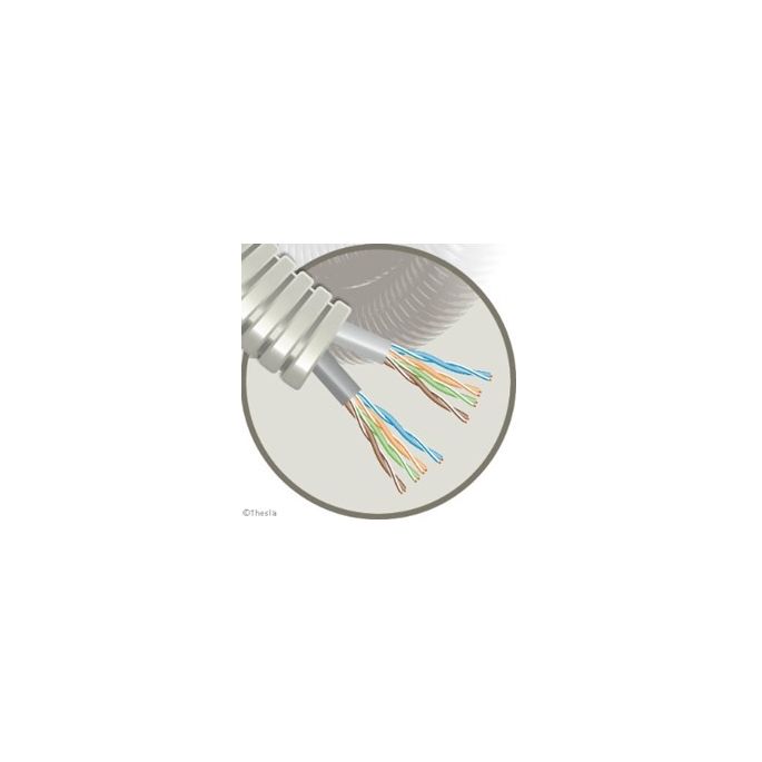 Snelflex flexibele buis 20mm / 2xUTP4x2xAWG24/1 CAT6 / 100 meter