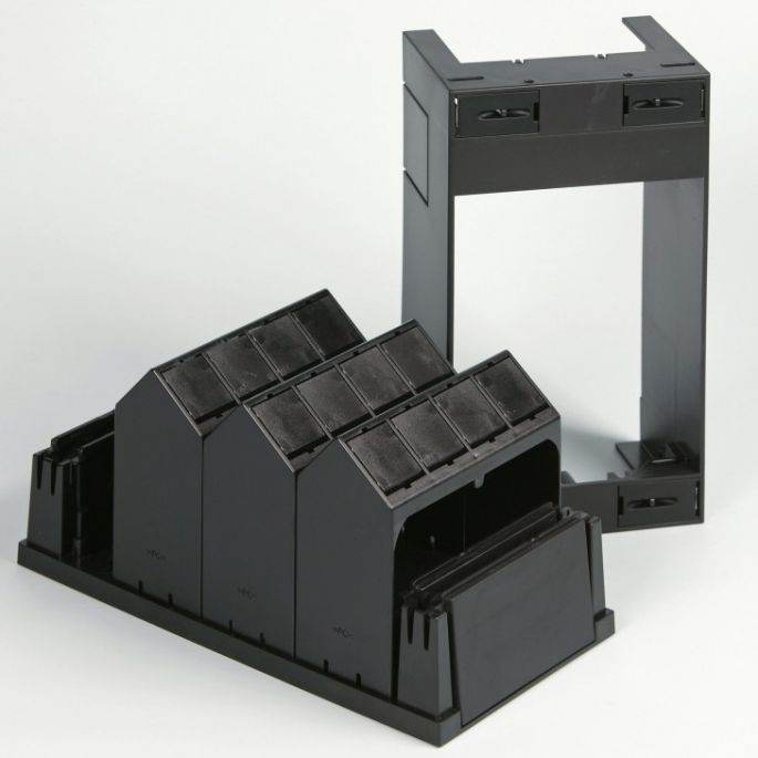 ATTEMA 1881 | Patchkast 3x4 modules zwart | AT1881