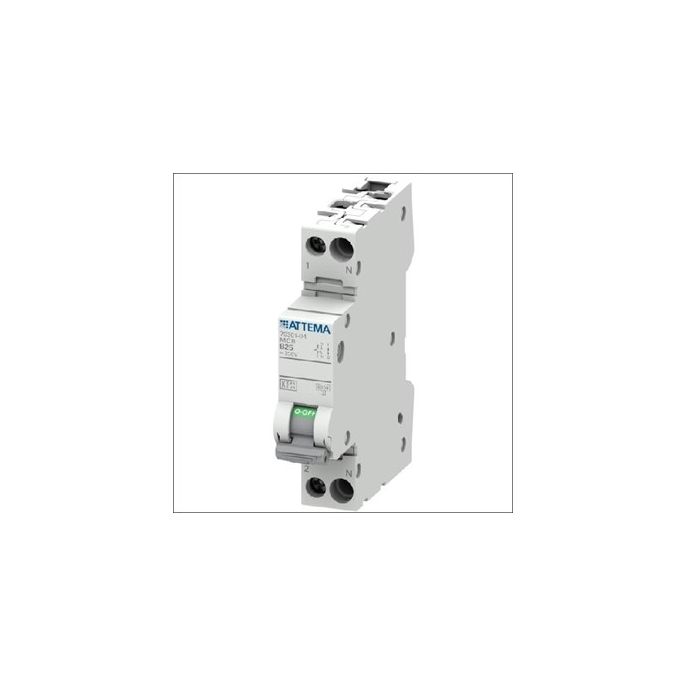 Attema installatieautomaat / 1-polig + nul, B25A / AT90202