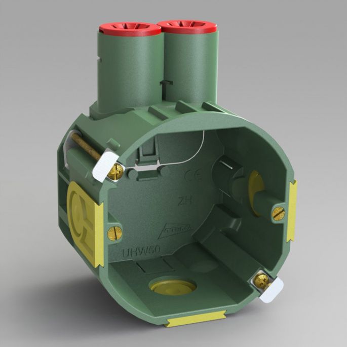 Attema UHW50 - Hollewand kabelinbouwdoos halogeenvrij, Ø 8 - 14 mm - AT1096
