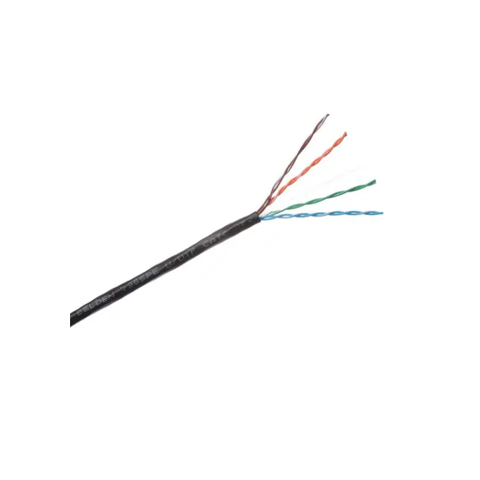 Belden U/UTP Cat. 6 voor buiten, zwart/PE 7965PE - Haspel van 100 meter