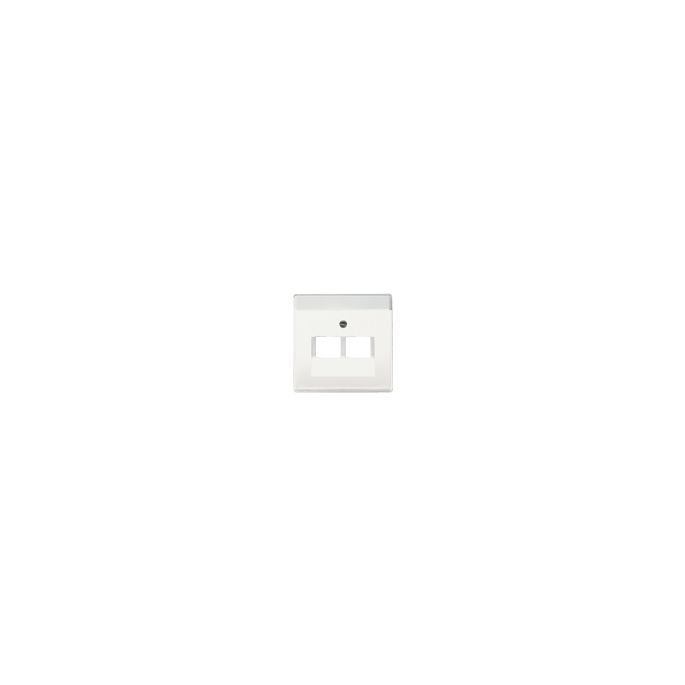 Busch-Jaeger | Centraalplaat RJ45 2-voudig | Future Linear Mat Wit | 1803-02-884