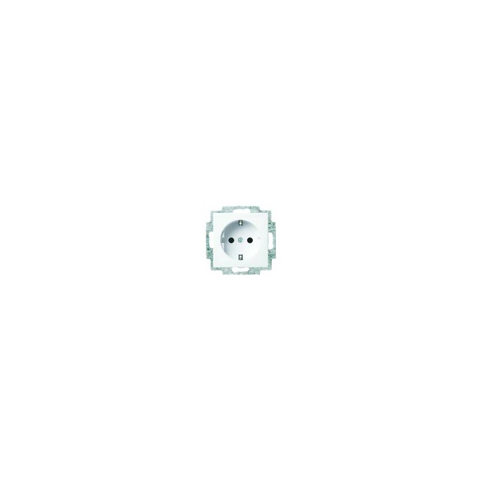 Busch-Jaeger | Wandcontactdoos randaarde | Busch Balance SI Glanzend Wit | 20 EUCR-914