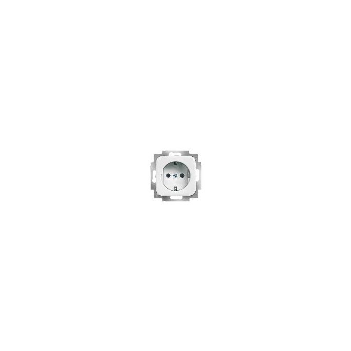 Busch-Jaeger | Wandcontactdoos randaarde kinderbeveiliging | Reflex SI Alpinwit | 20 EUCRKS-214-503