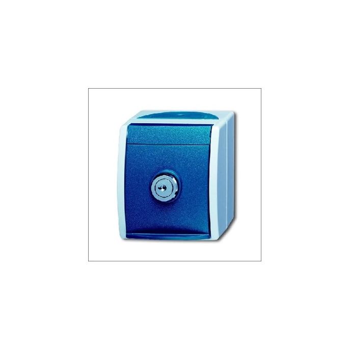 BUSCH-JAEG 20 EWSL-53 - Wandcontactdoos1-voudig + randaarde en veiligheidsslot