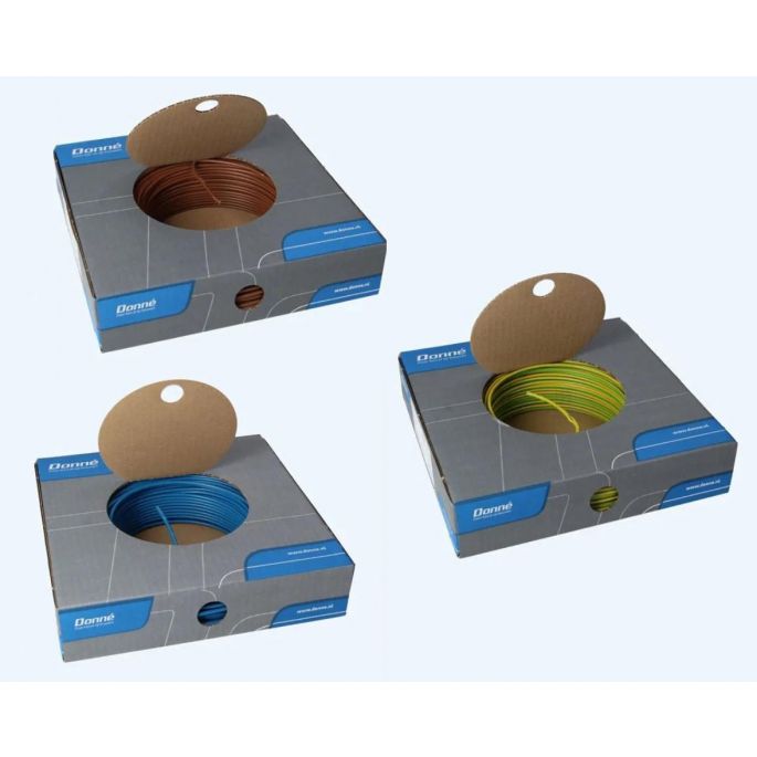 VD Donné draad ACTIEPAKKET 300 meter H07V-U bruin, blauw en geel/groen