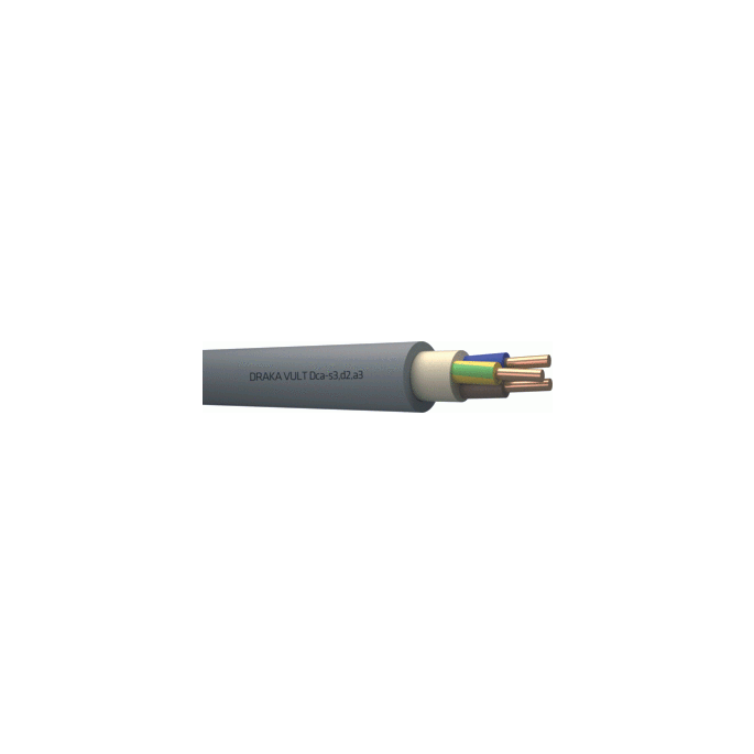 Draka Installatiekabel -  YMvK VULT Dca 3x2,5 mm2 - Snijlengte per meter