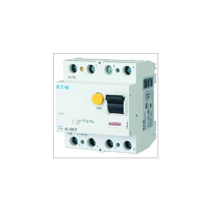 Eaton aardlekschakelaar / 4-polig, 300mA, 40A / PFIM-40/4/03-G/F / 187360