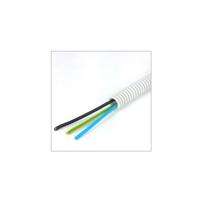 Pipelife flexbuis 16mm / VD draad 2x2.5mm² + 1x1,5mm² / blauw, geel/groen, zwart / 100 meter